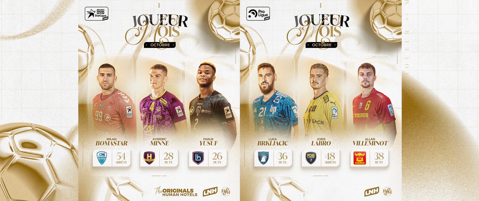 Votez pour les Joueurs du Mois d'Octobre !