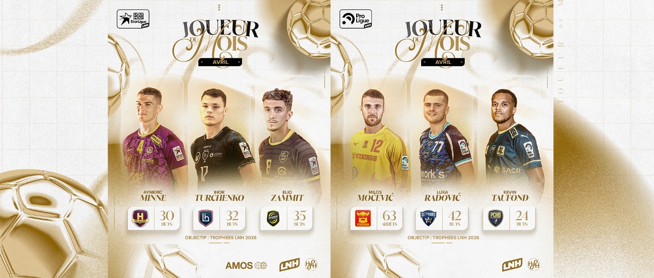 Votez pour les Joueurs du Mois d'avril